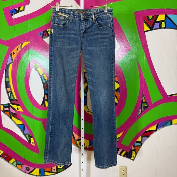 Bubblegum, Y2K Low Rise Jeans. Size 5/6. In excellent condition! Minor wear hem. - Picture 1 of 8
